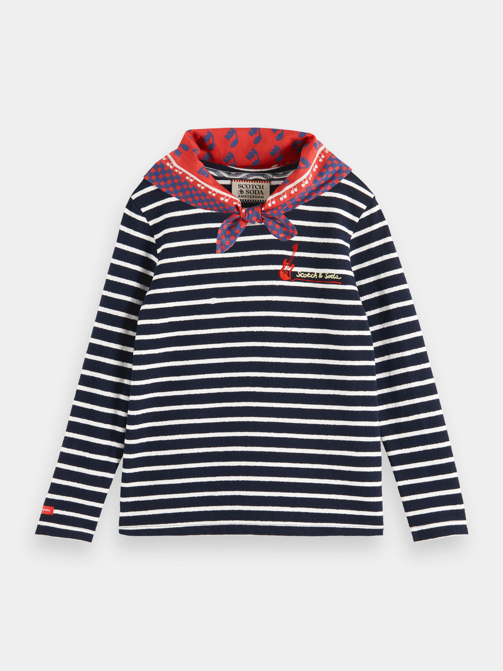 Yarn-dyed striped long sleeved t-shirt - Scotch & Soda AU