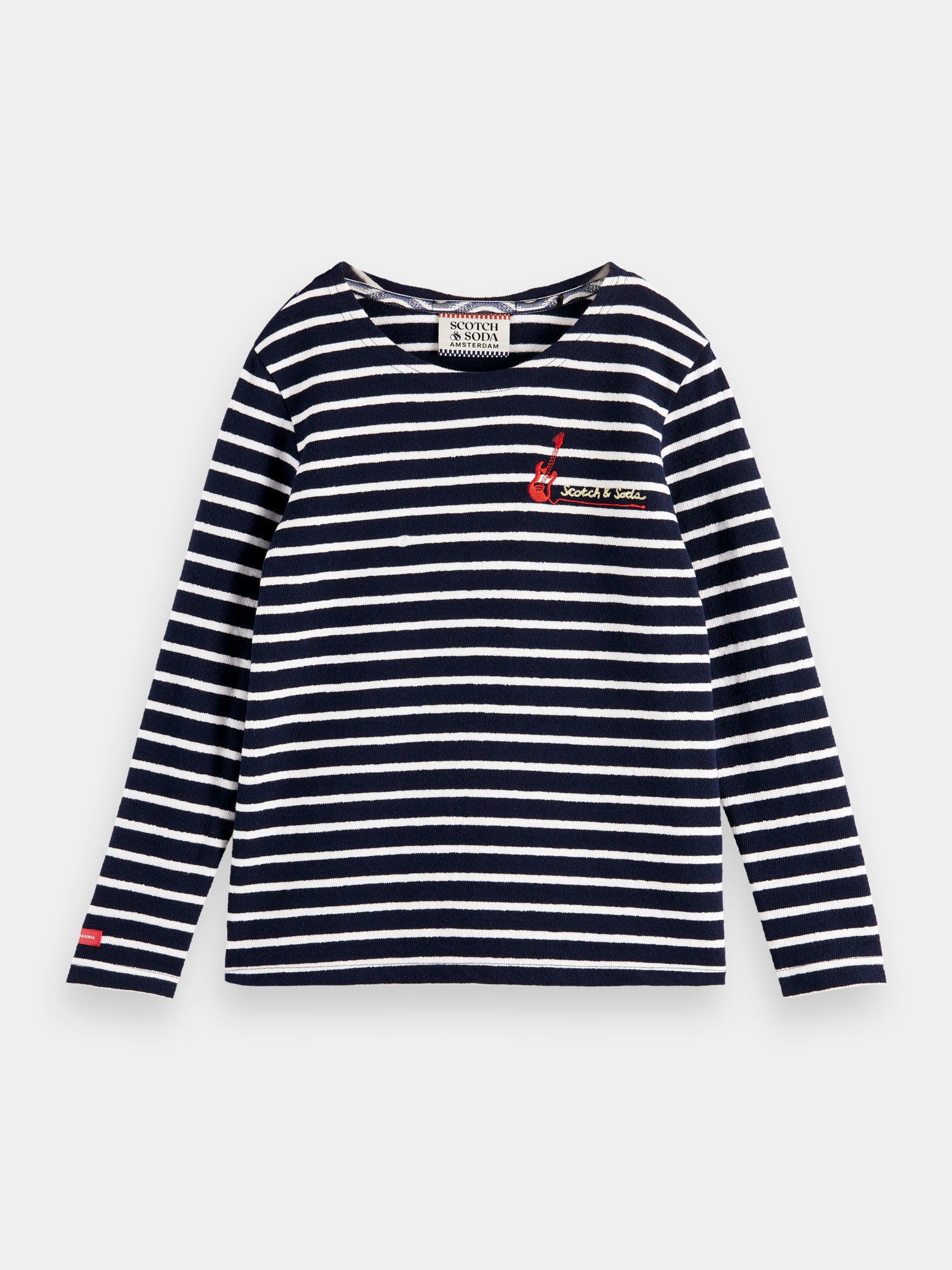 Yarn-dyed striped long sleeved t-shirt - Scotch & Soda AU