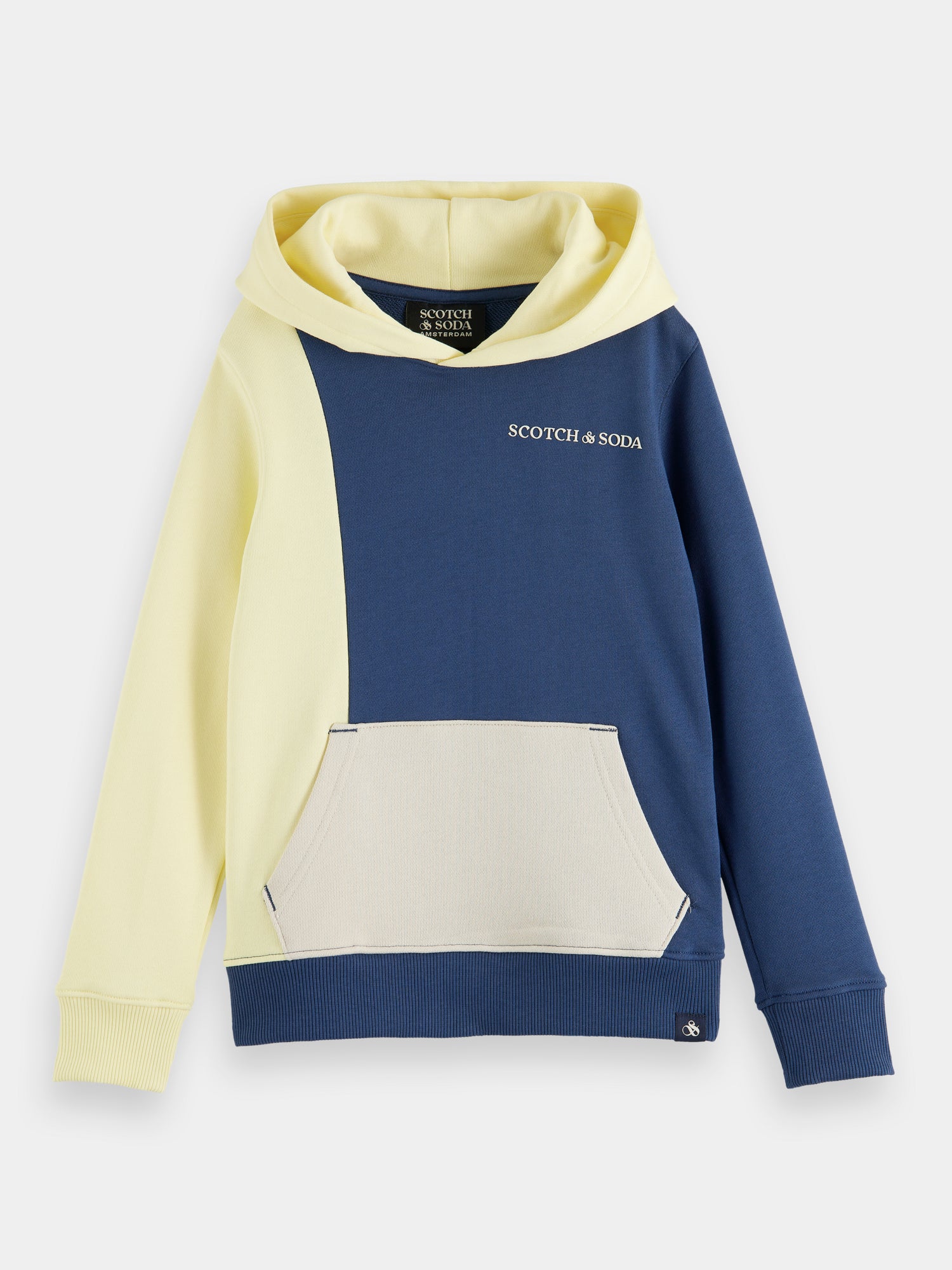Regular-fit colourblock hoodie - Scotch & Soda AU