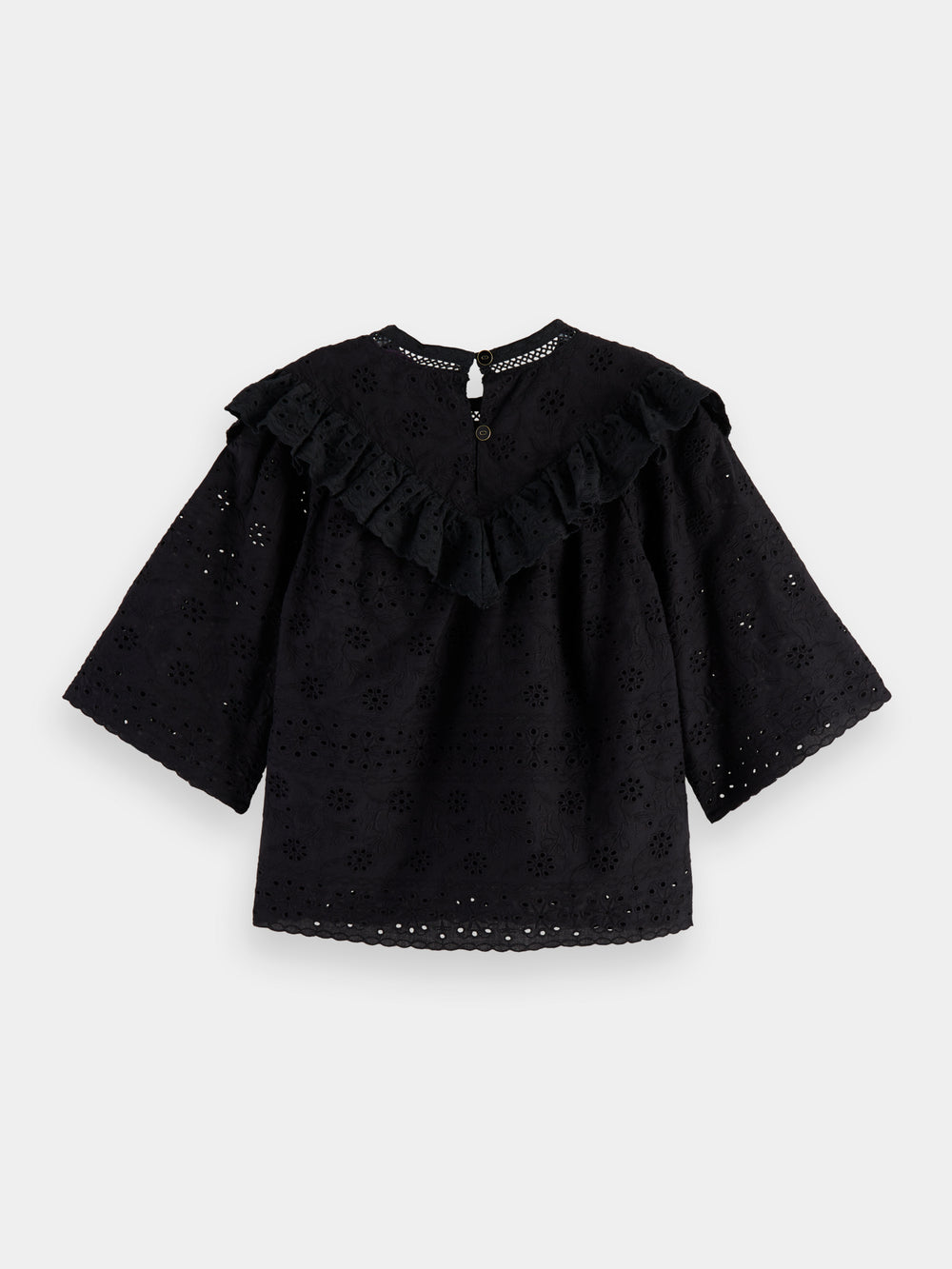 Voluminous broderie anglaise shirt - Scotch & Soda AU