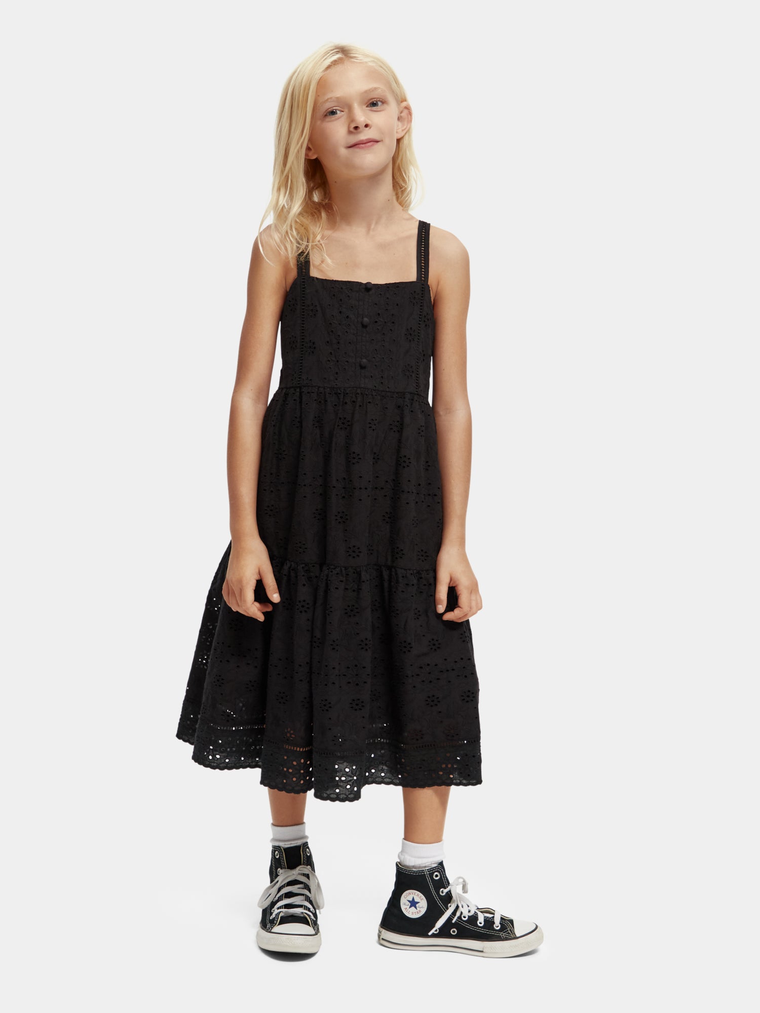 Kids black maxi dress hotsell