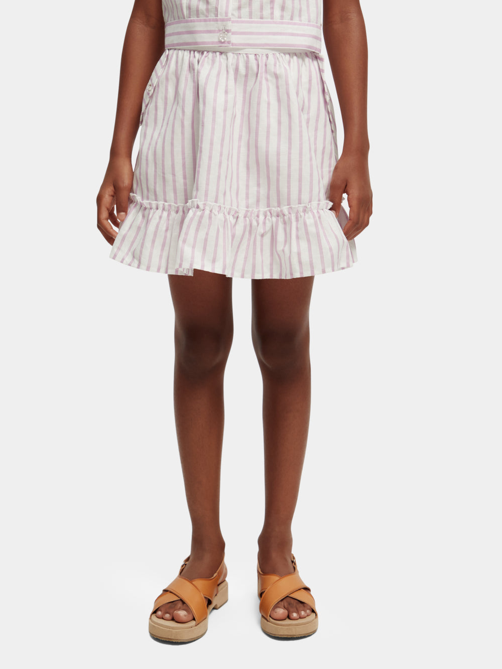 Striped mini wrap skirt - Scotch & Soda AU