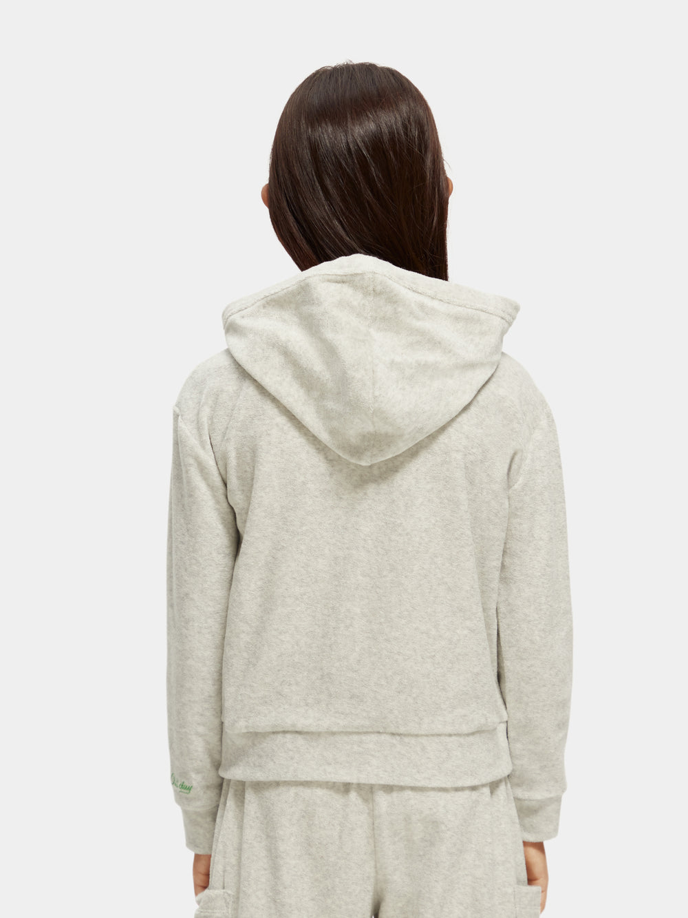 Relaxed fit wrapped towelling hoodie - Scotch & Soda AU