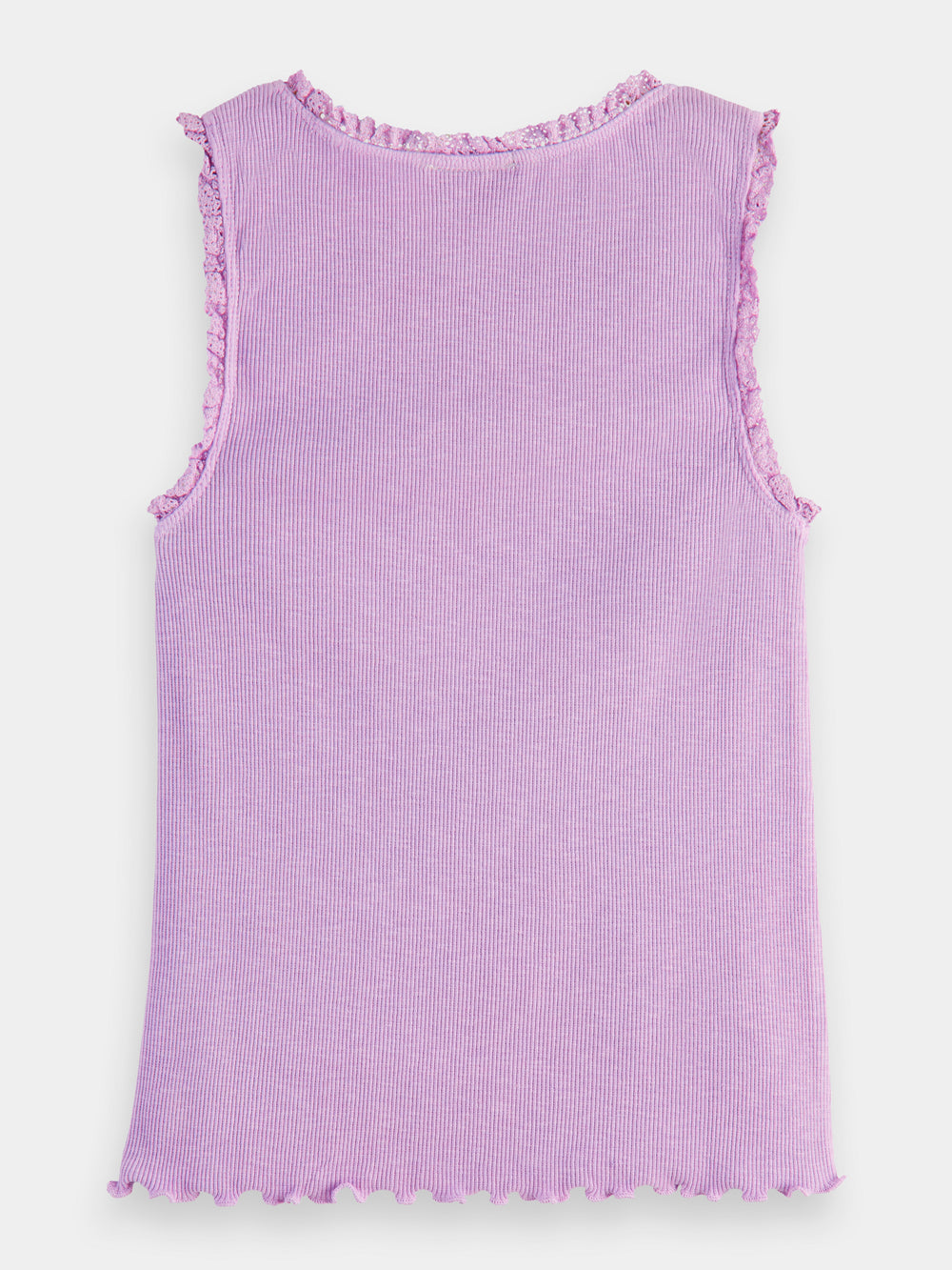 Fitted rib-knitted tank top - Scotch & Soda AU