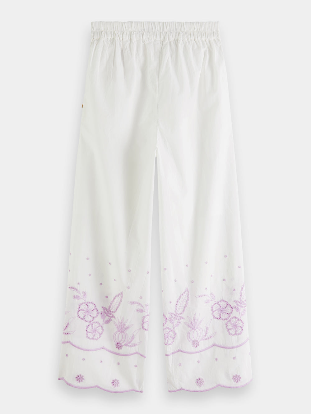 Cropped broderie anglaise pants - Scotch & Soda AU