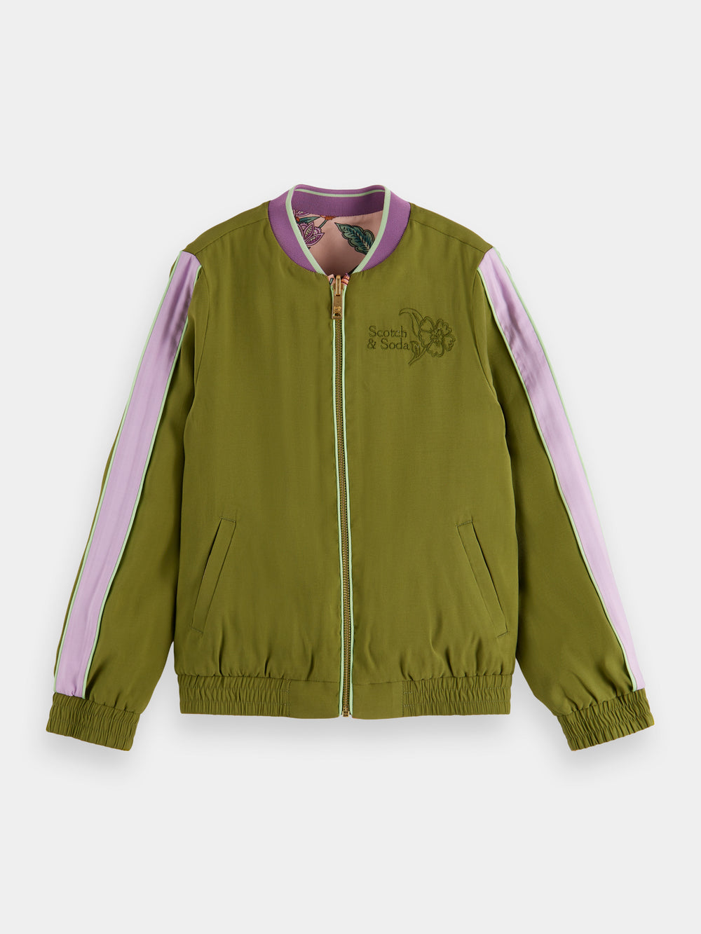 Printed reversible bomber jacket - Scotch & Soda AU