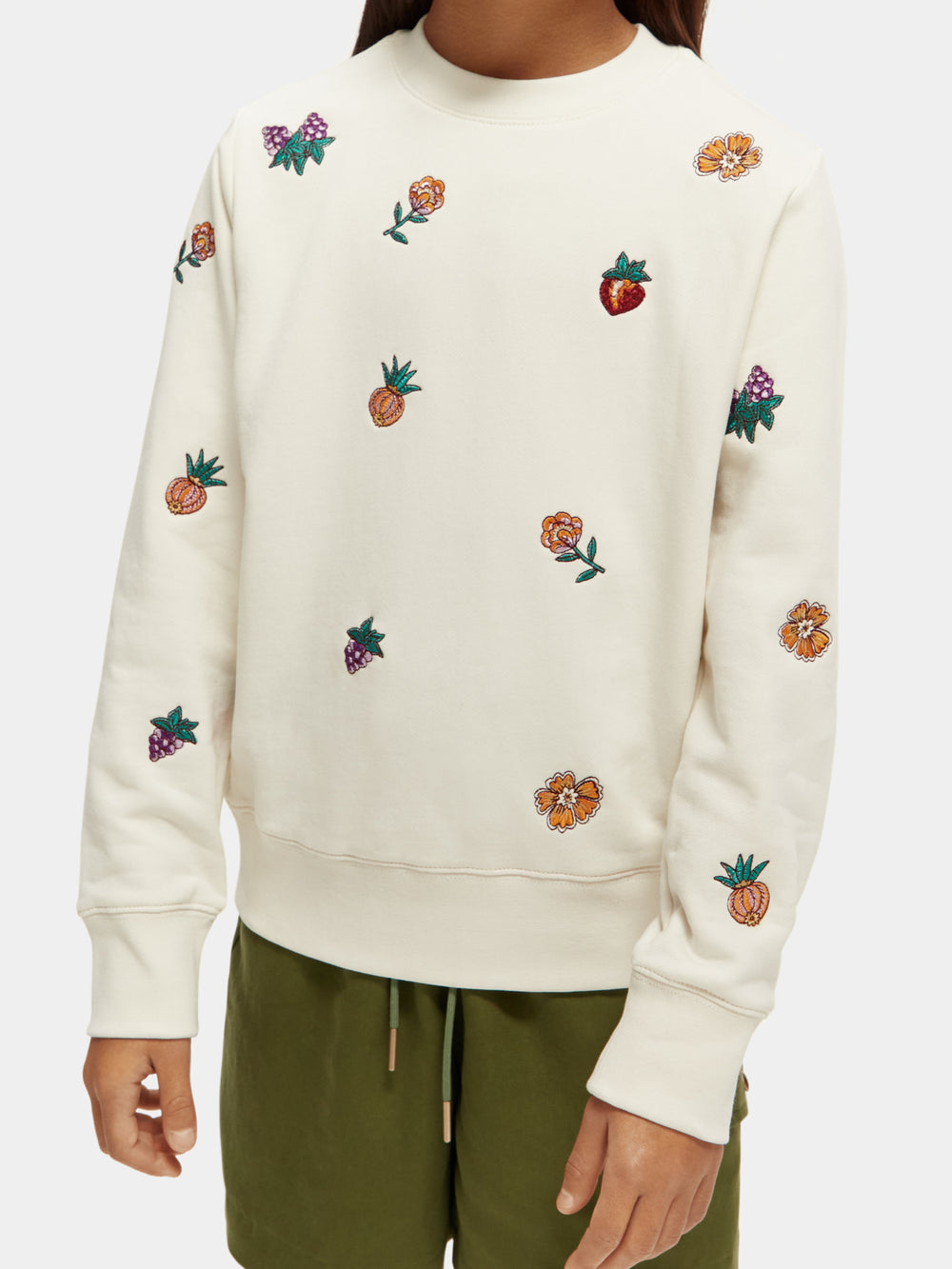 Regular-fit embroidered sweatshirt - Scotch & Soda AU