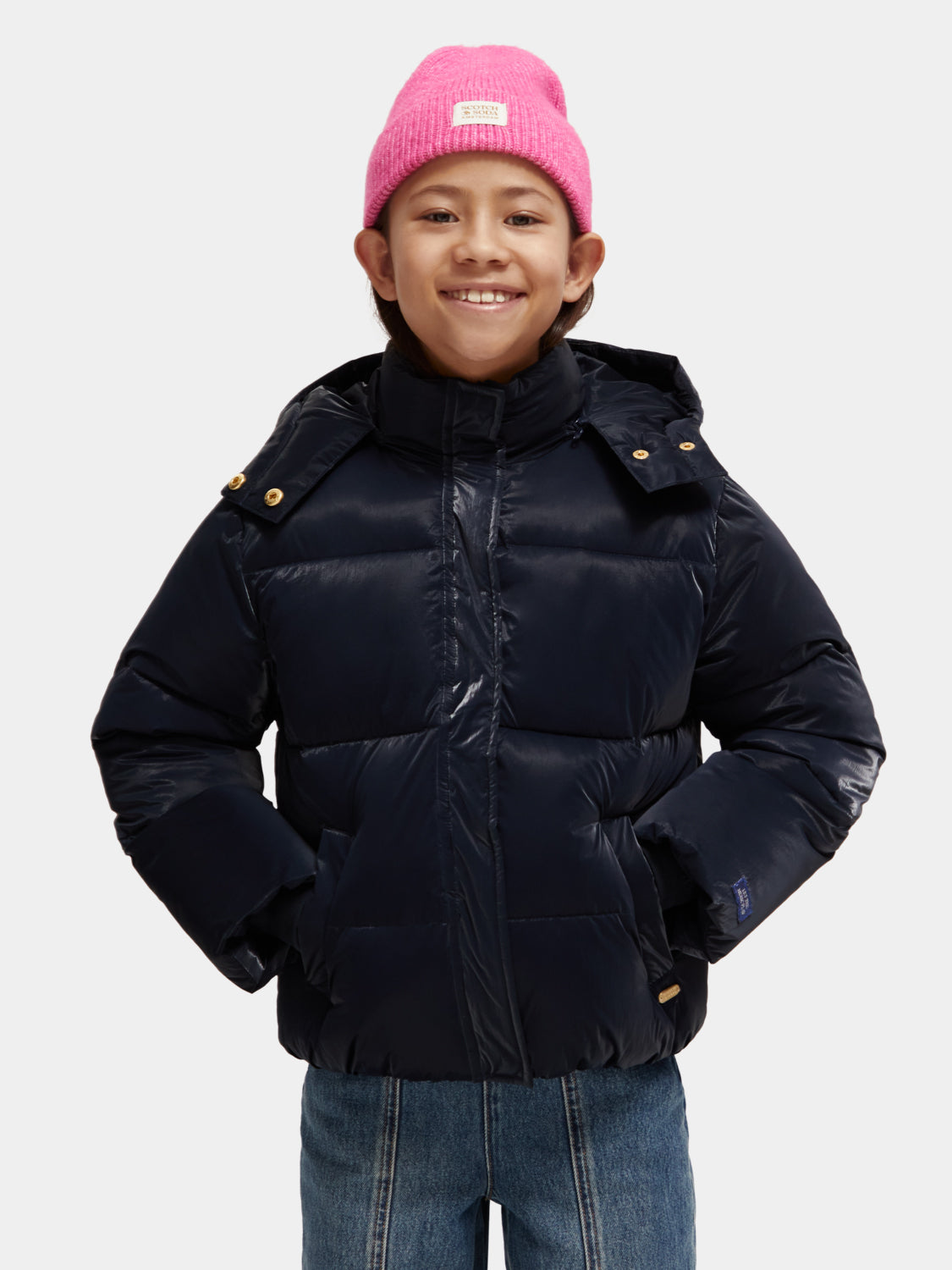 Kids - Shiny puffer jacket - Scotch & Soda AU