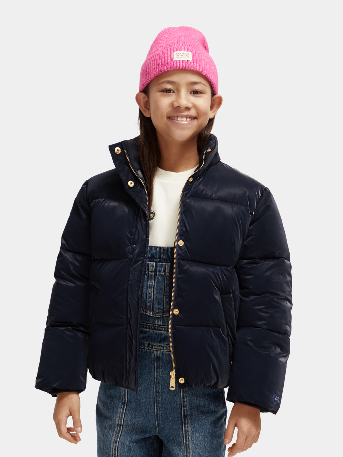 Kids - Shiny puffer jacket - Scotch & Soda AU