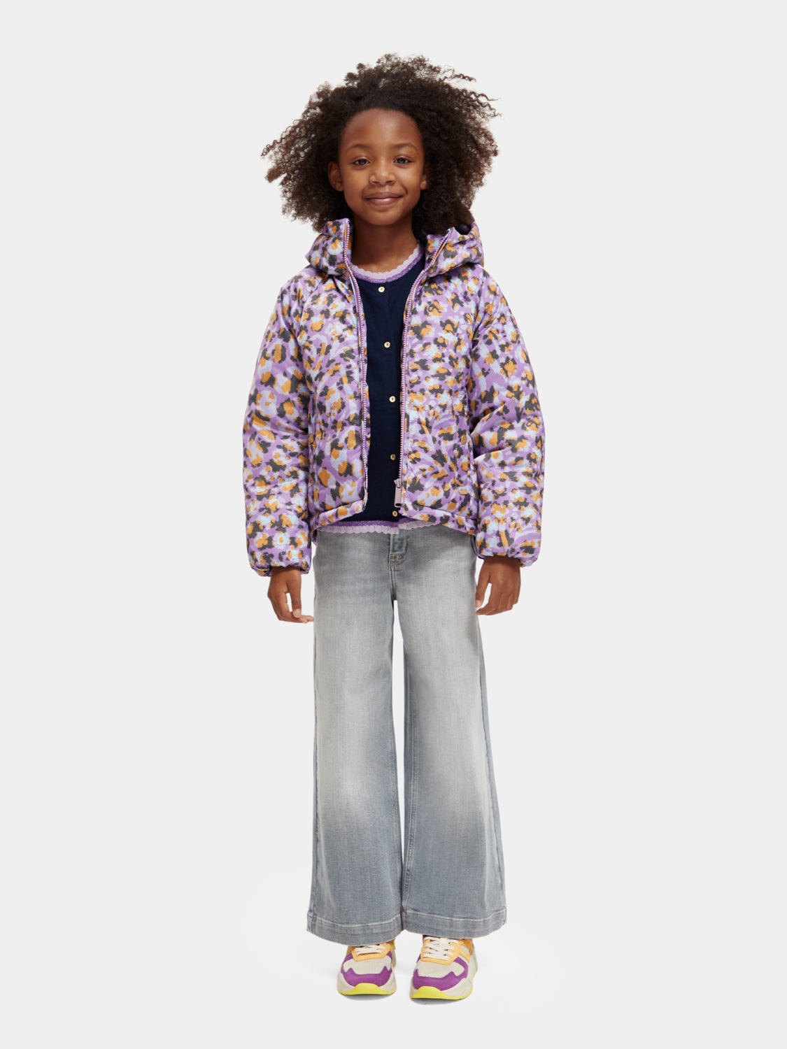 Kids - Water-repellent hooded jacket - Scotch & Soda AU