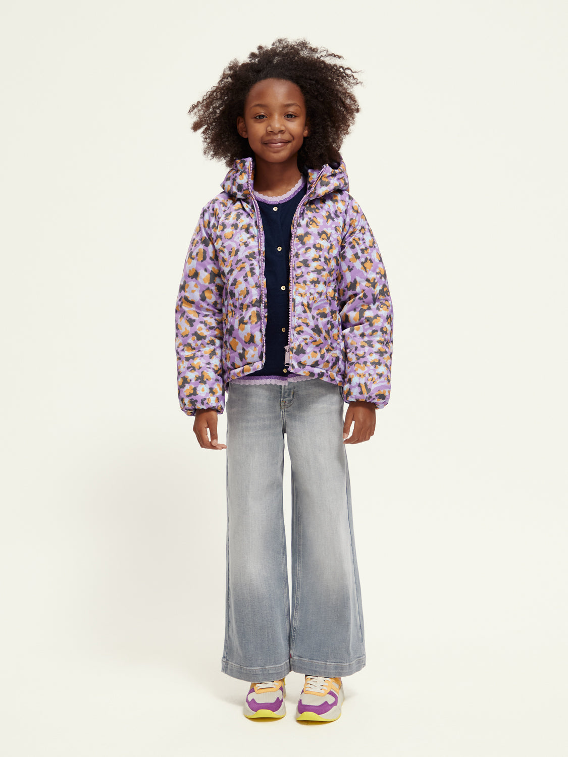 Kids - Water-repellent hooded jacket - Scotch & Soda AU