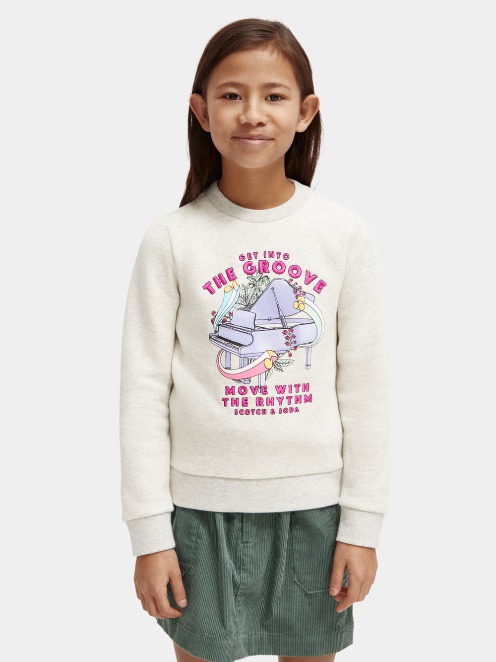 Kids - Regular-fit artwork sweatshirt - Scotch & Soda AU