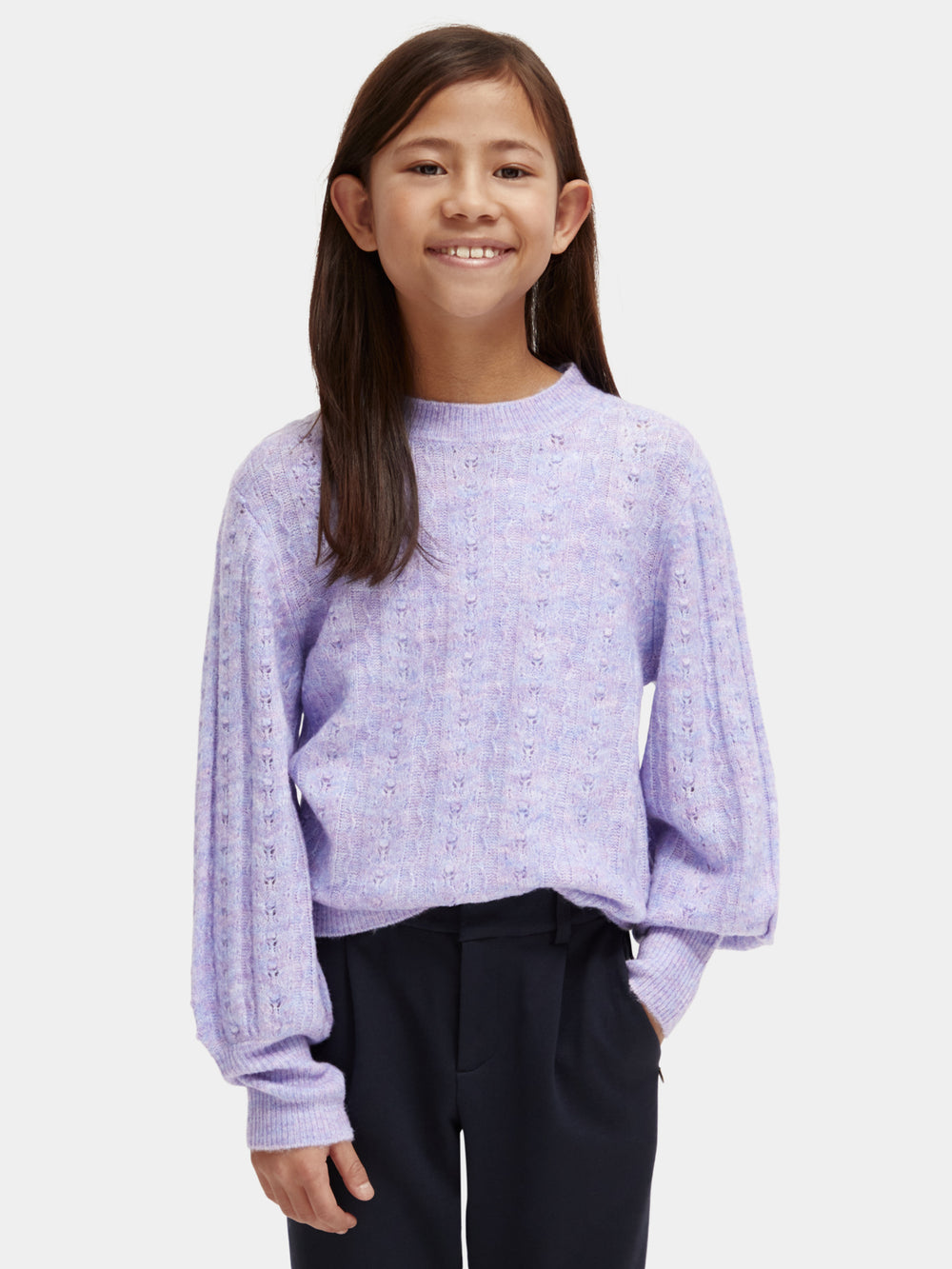 Kids - Knitted structured pullover - Scotch & Soda AU