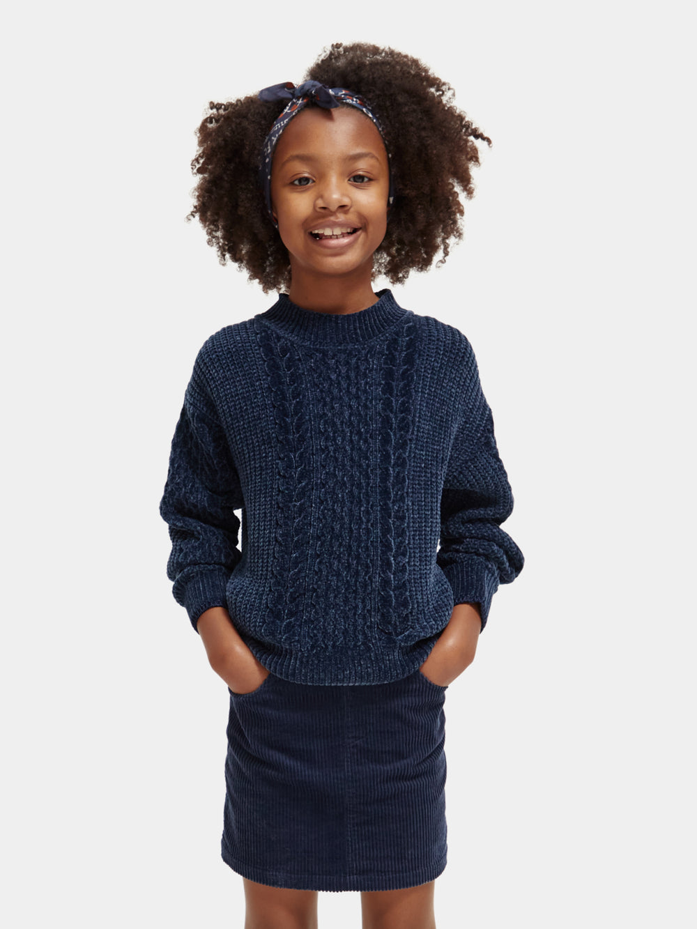 Kids - Chenille cable knit pullover - Scotch & Soda AU