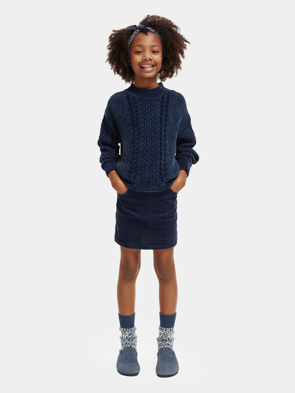 Kids - Chenille cable knit pullover - Scotch & Soda AU