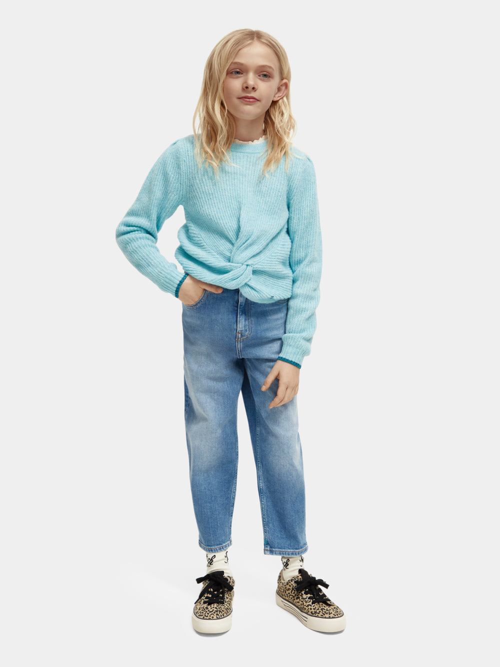 Kids - Relaxed-fit knotted pullover - Scotch & Soda AU