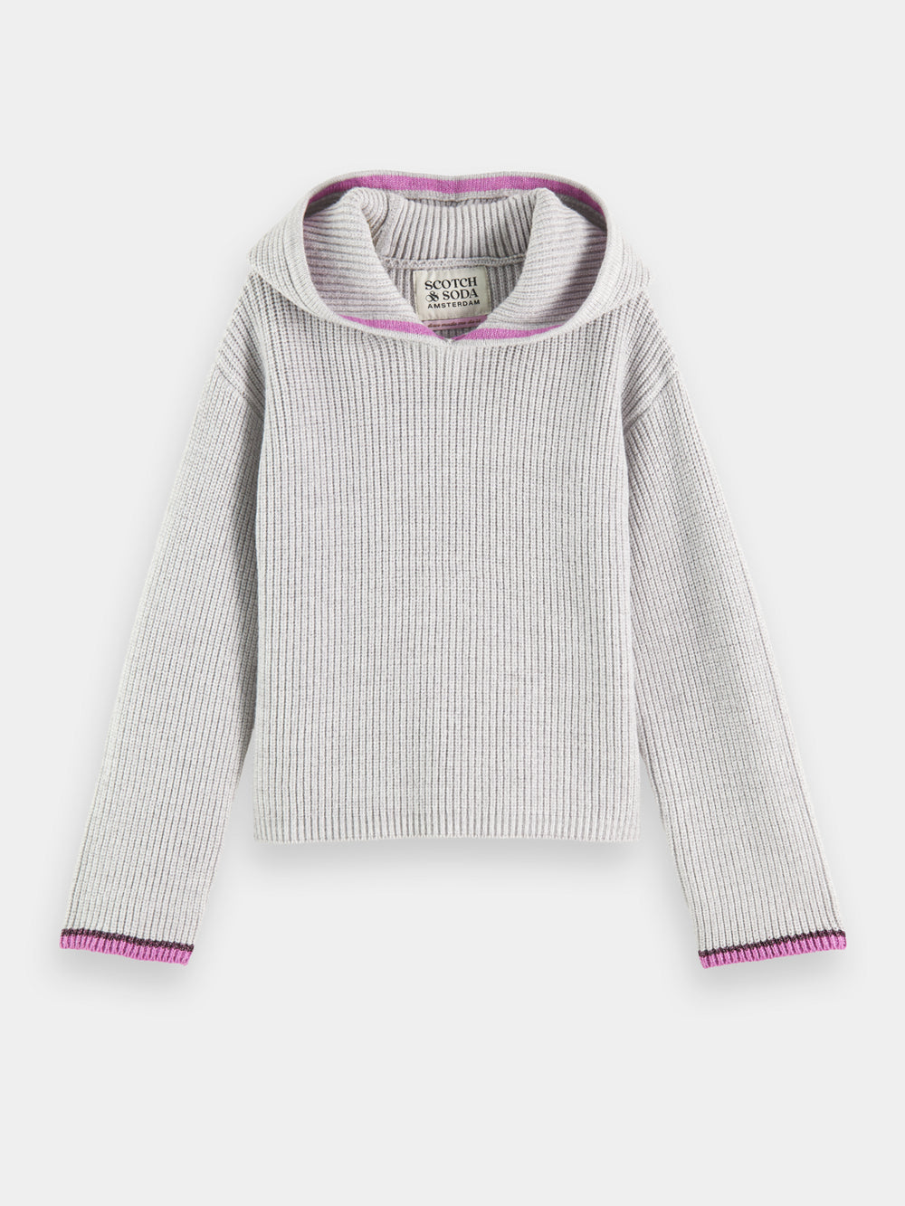 Kids - Hooded tipping detail pullover - Scotch & Soda AU