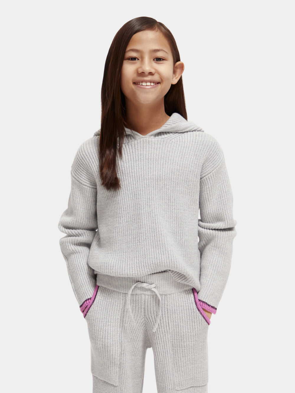 Kids - Hooded tipping detail pullover - Scotch & Soda AU