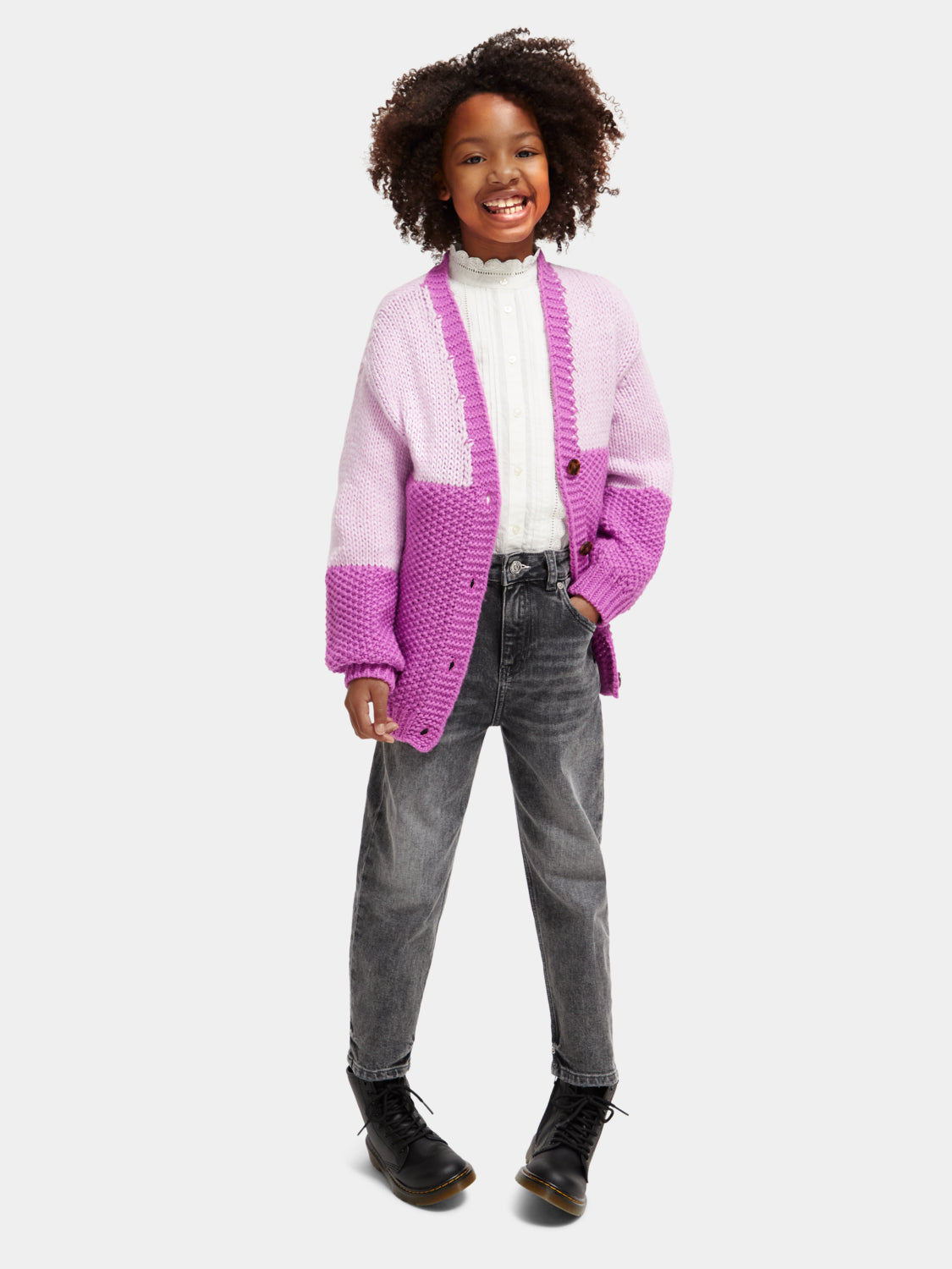 Kids pink cardigan best sale