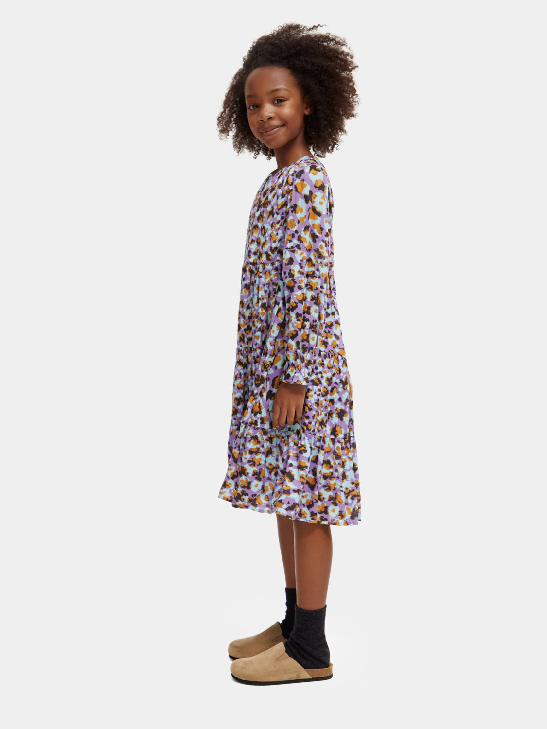 Kids - Printed panelled dress - Scotch & Soda AU