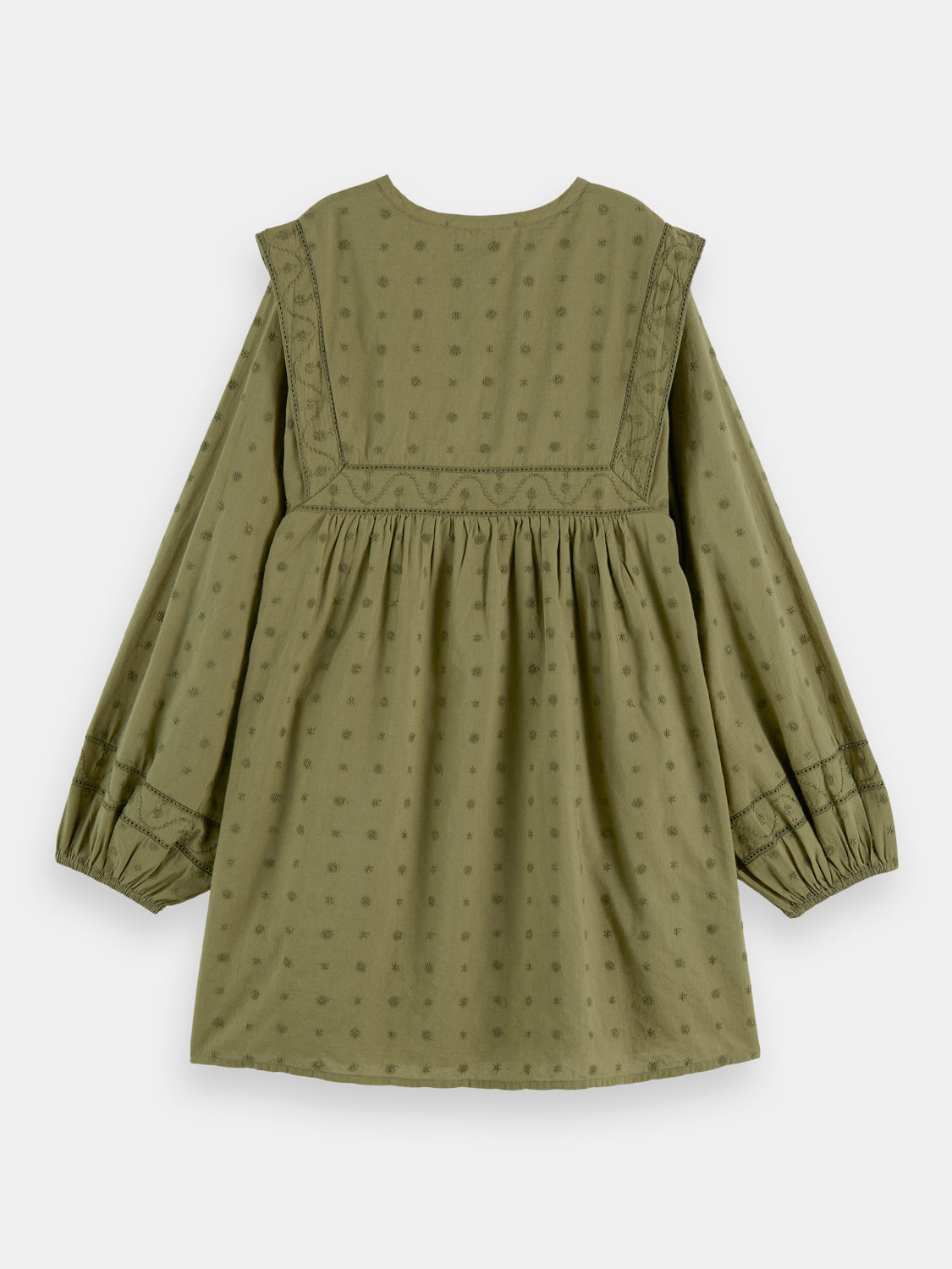 Kids - Broderie anglaise panel dress - Scotch & Soda AU