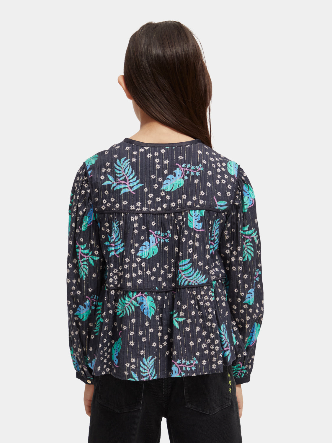 Kids - All-over printed satin binding top - Scotch & Soda AU