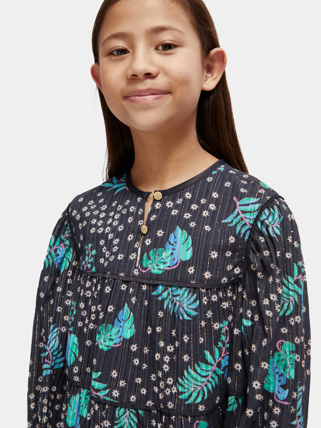 Kids - All-over printed satin binding top - Scotch & Soda AU