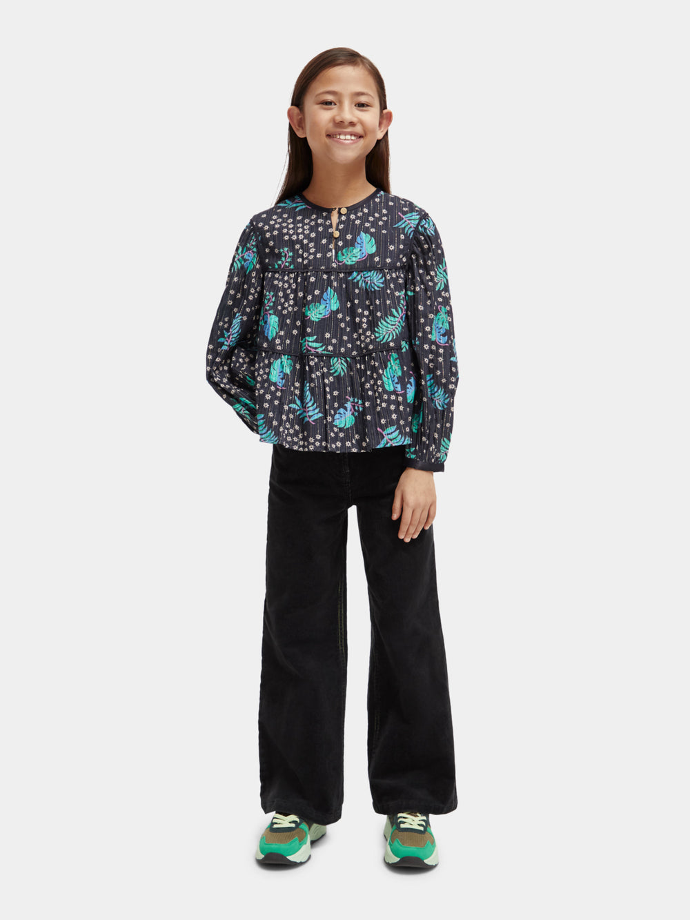 Kids - All-over printed satin binding top - Scotch & Soda AU