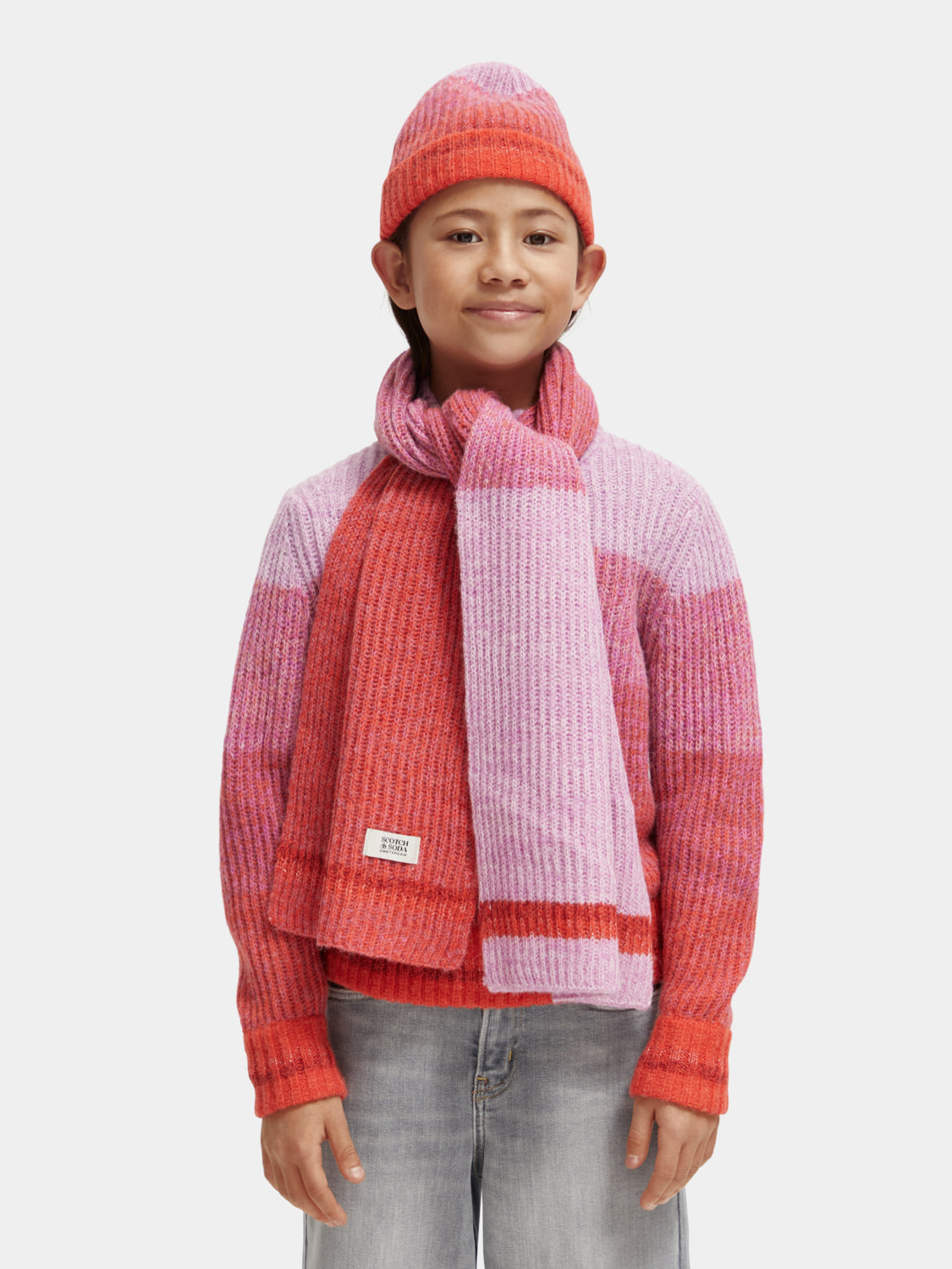 Kids - Knitted gradient scarf - Scotch & Soda AU