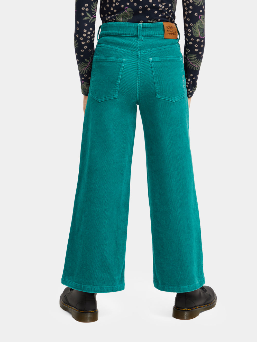 Kids - Wave high-rise super wide-leg pants - Scotch & Soda AU