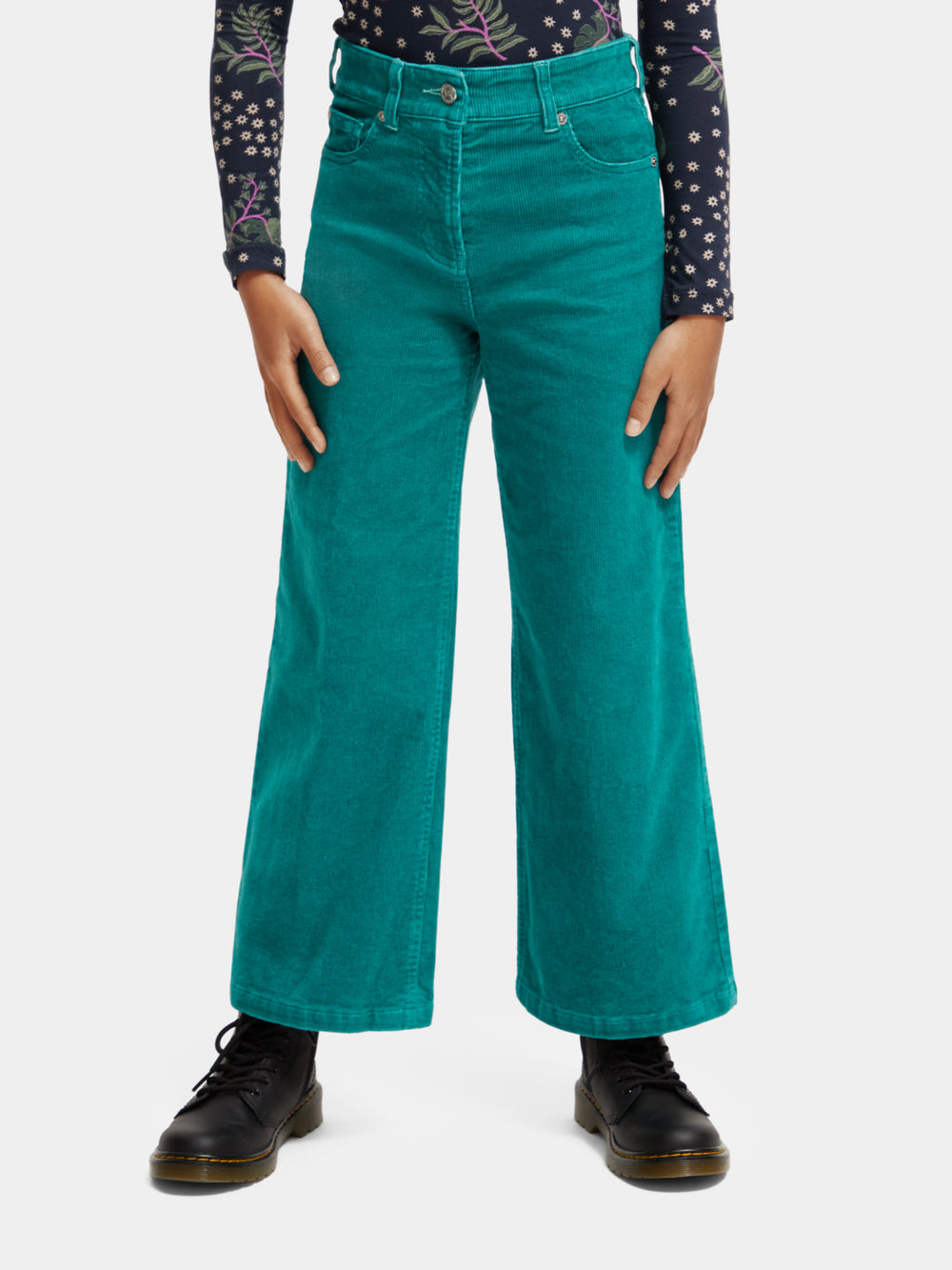 Kids - Wave high-rise super wide-leg pants - Scotch & Soda AU