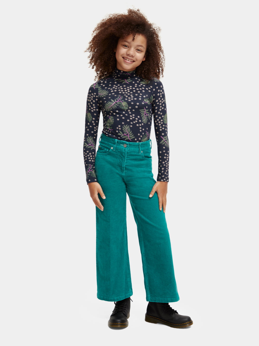 Kids - Wave high-rise super wide-leg pants - Scotch & Soda AU