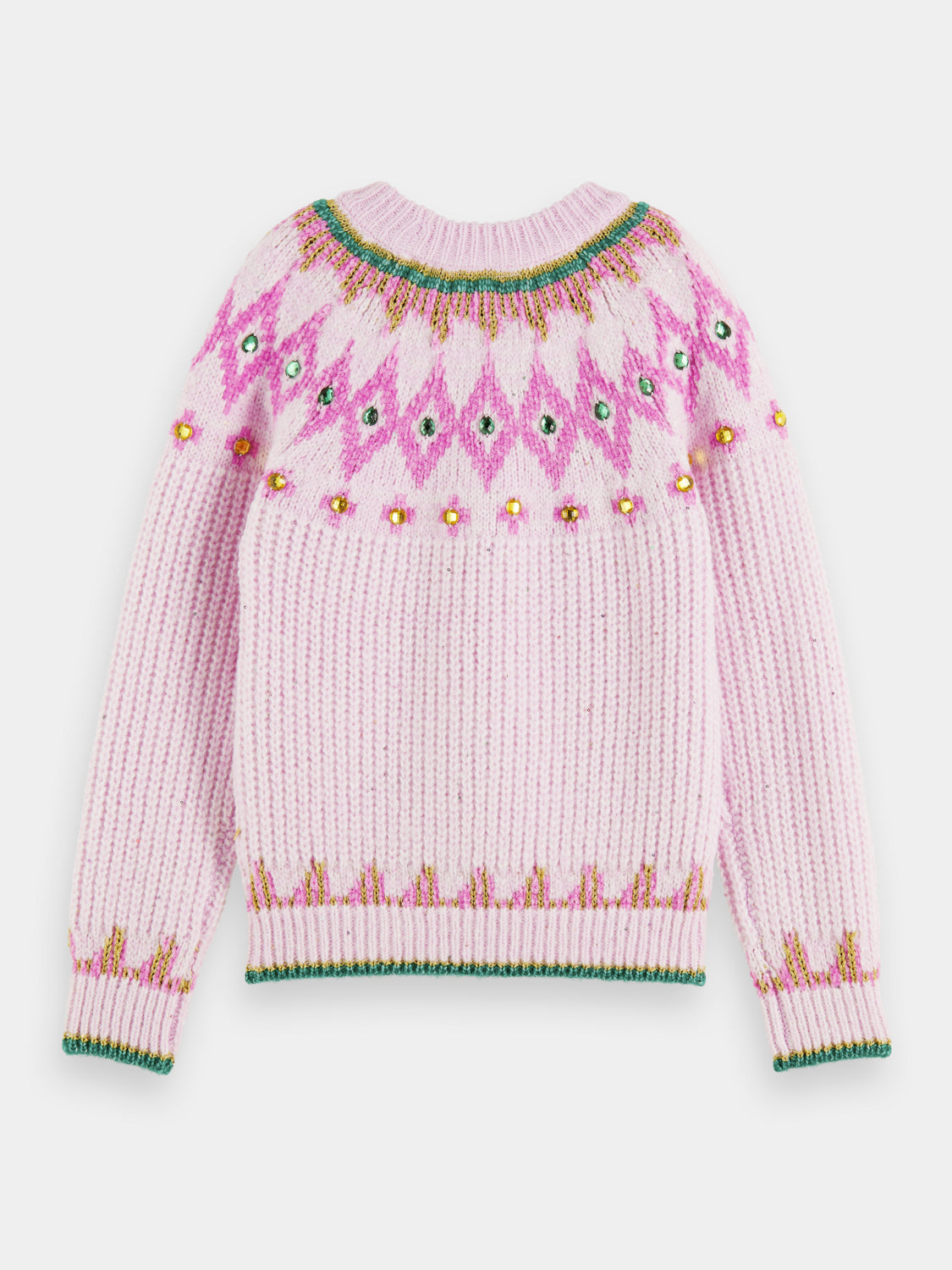 Kids - Intarsia rhinestone pullover - Scotch & Soda AU