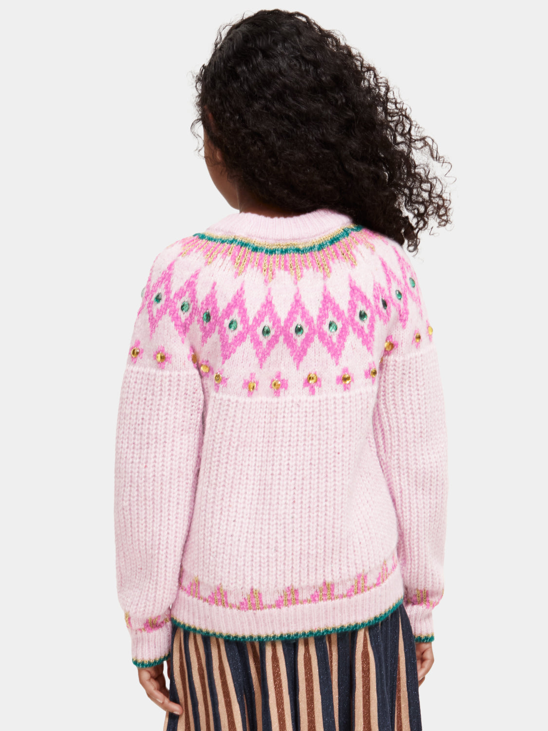 Kids - Intarsia rhinestone pullover - Scotch & Soda AU