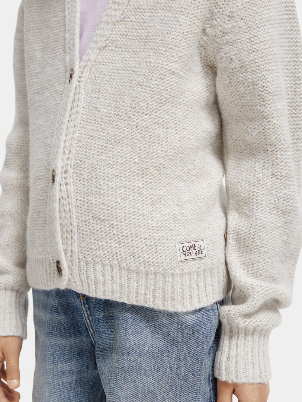 Kids - Metallic yarn cardigan - Scotch & Soda AU