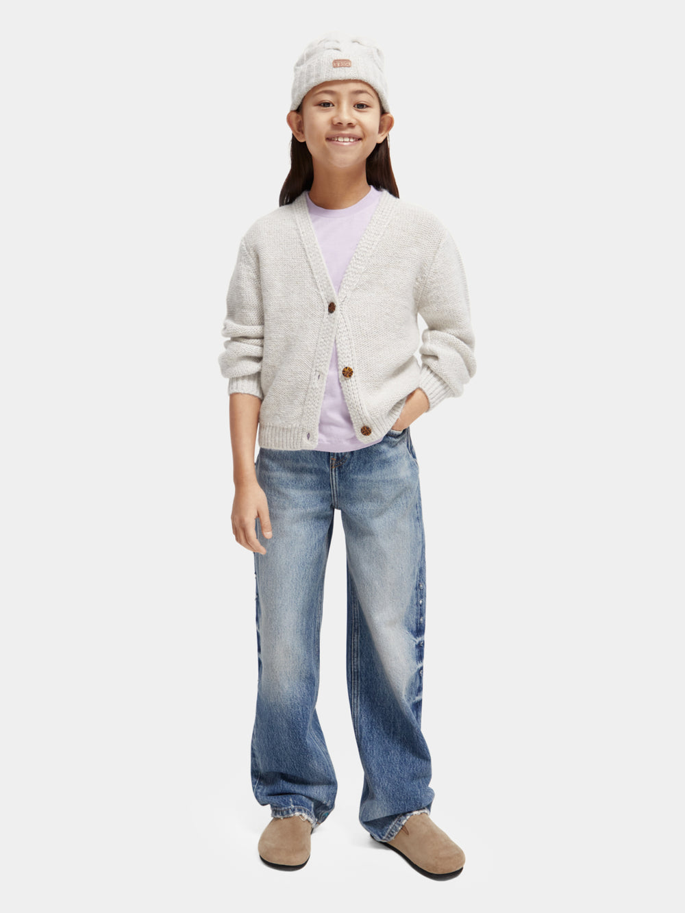 Kids - Metallic yarn cardigan - Scotch & Soda AU