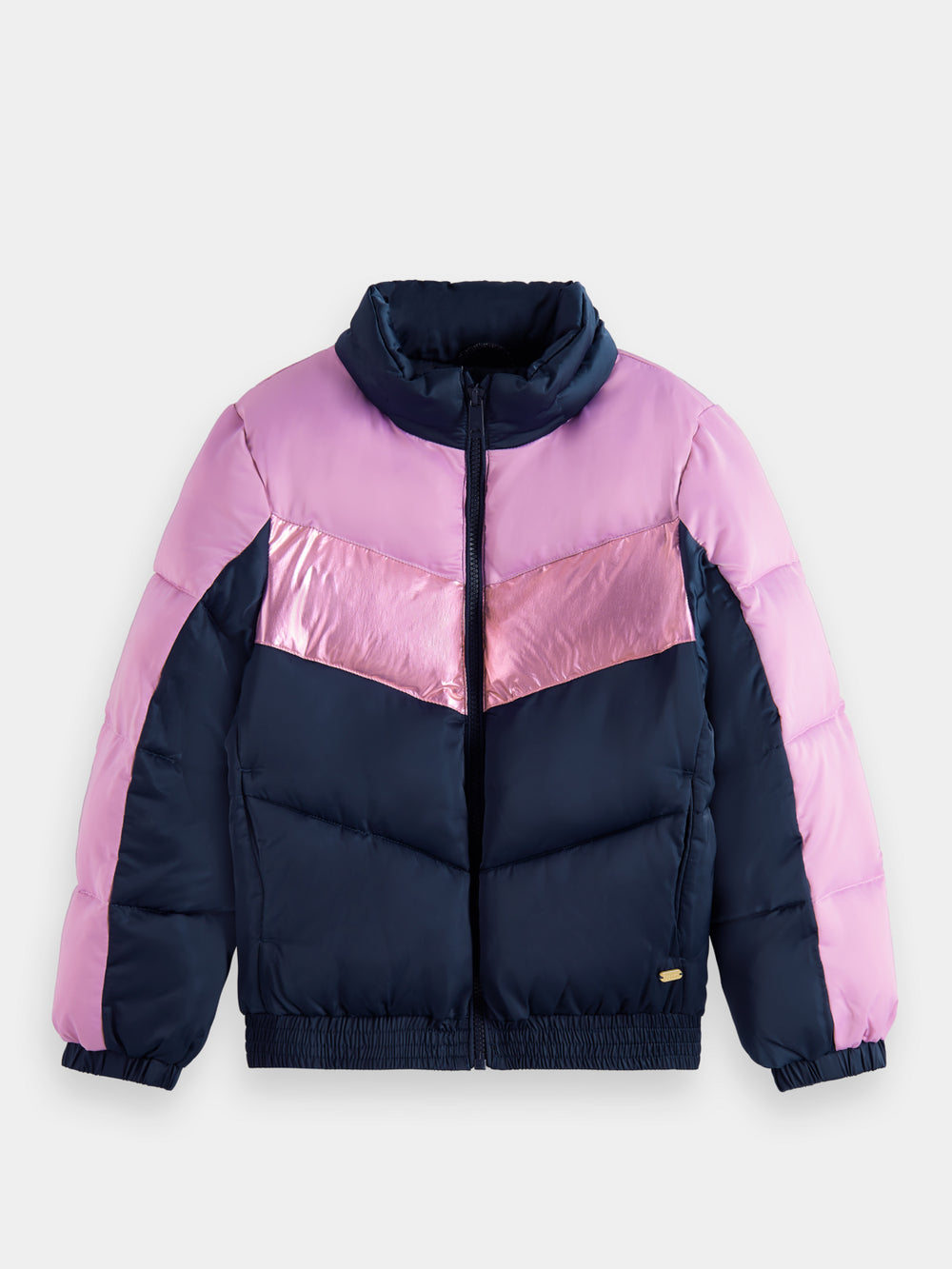 Kids - Metallic colourblock jacket - Scotch & Soda AU