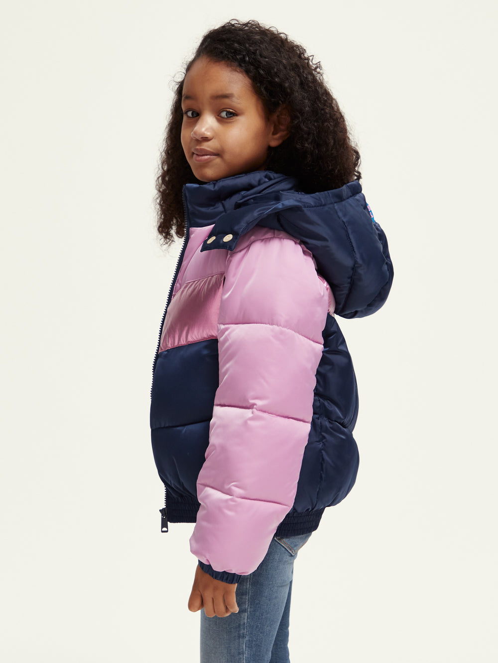 Kids - Metallic colourblock jacket - Scotch & Soda AU