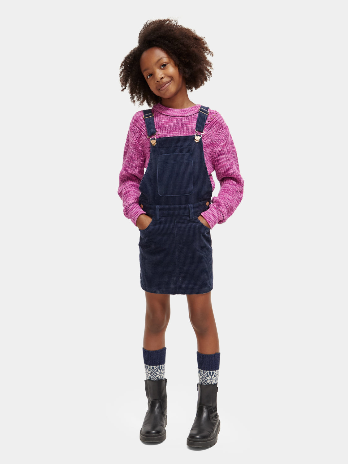 Kids - Corduroy dungaree dress - Scotch & Soda AU