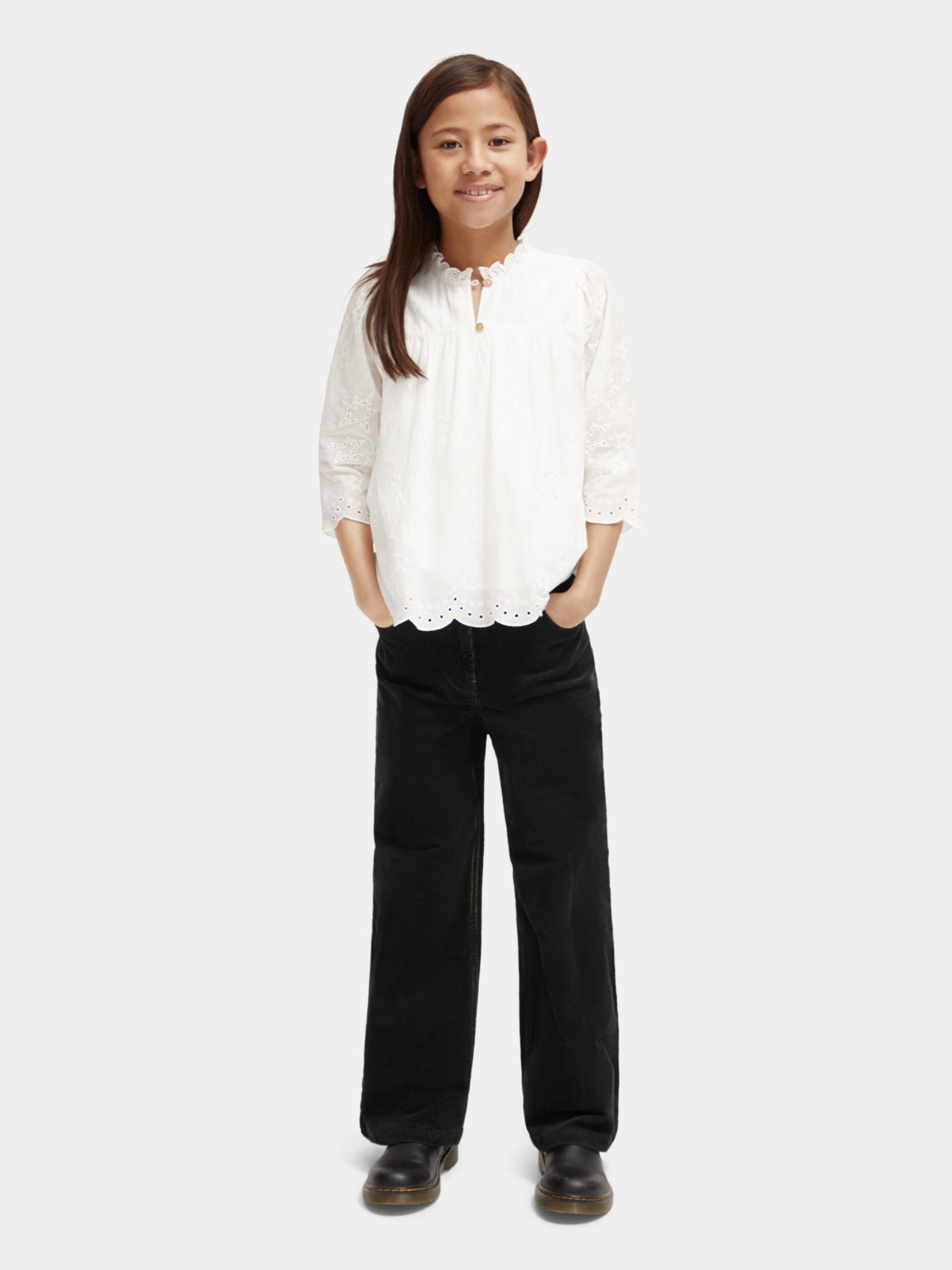 Kids - Broderie anglaise star top - Scotch & Soda AU