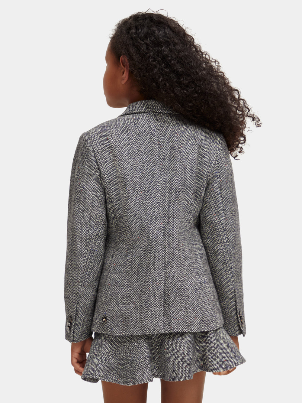 Kids - Wool-blend herringbone blazer - Scotch & Soda AU