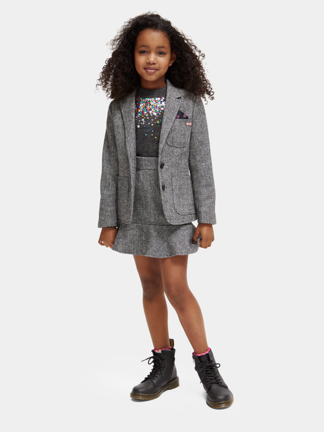 Kids - Herringbone mini skirt - Scotch & Soda AU