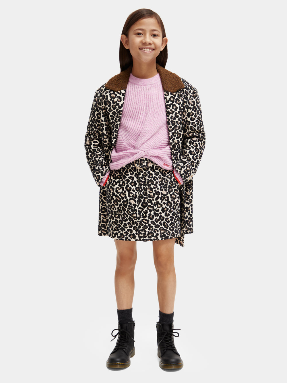 Kids - Leopard jacquard skirt - Scotch & Soda AU