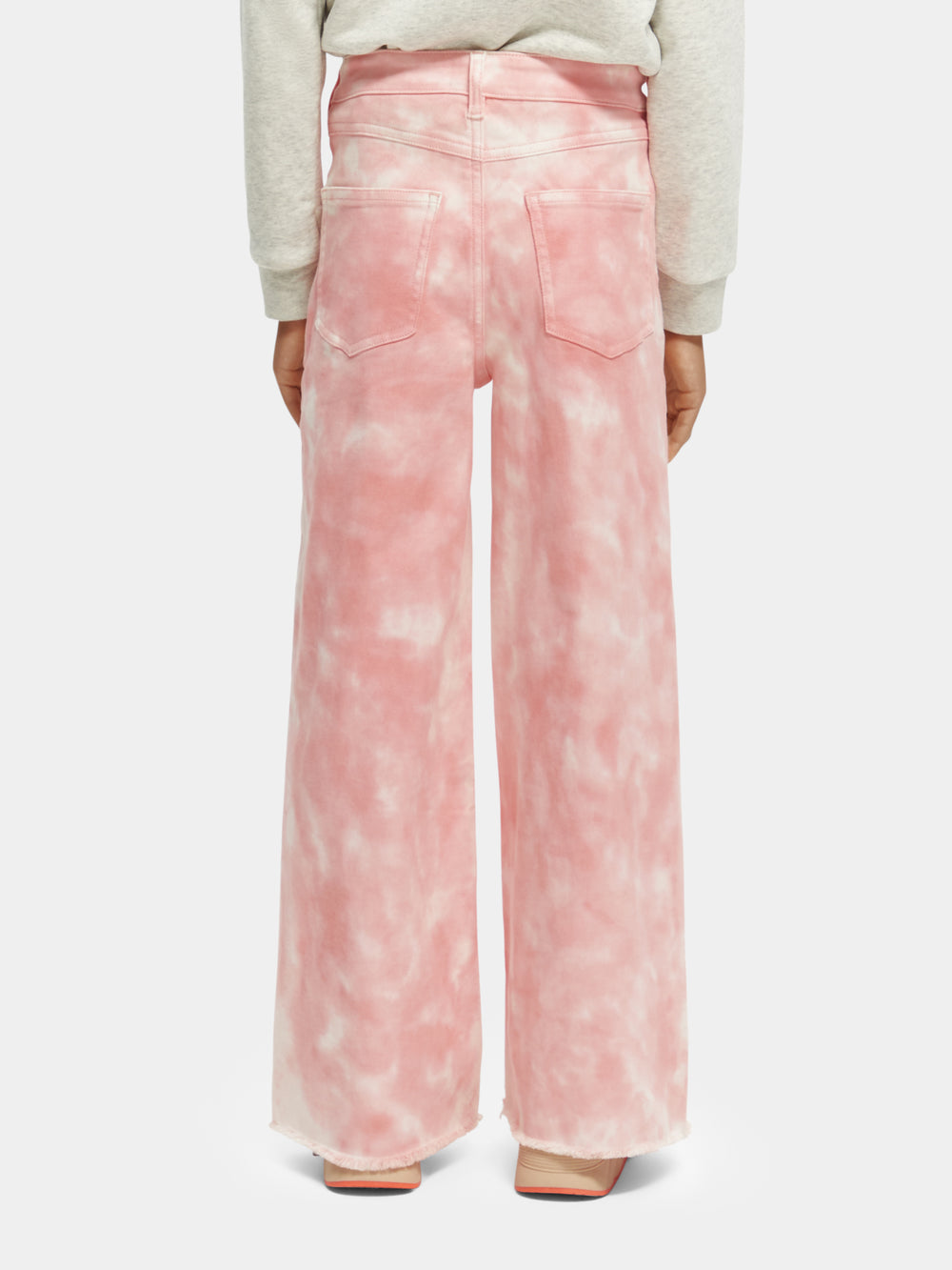 Tie-dye high-rise wide leg trousers - Scotch & Soda AU