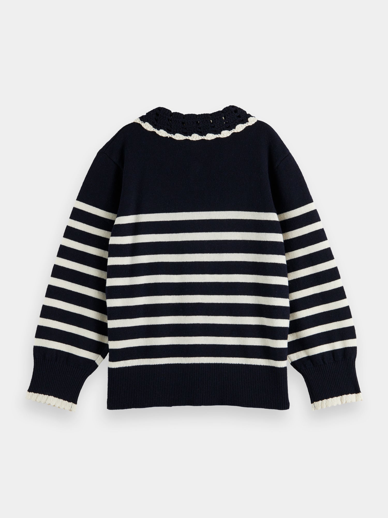 Gray and white striped on sale sweater