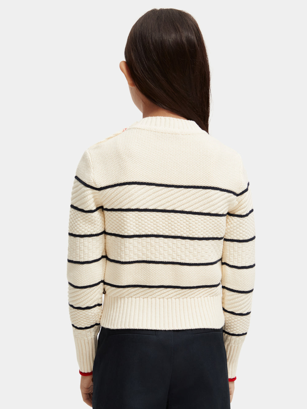 Organic cotton shoulder-button sweater - Scotch & Soda AU