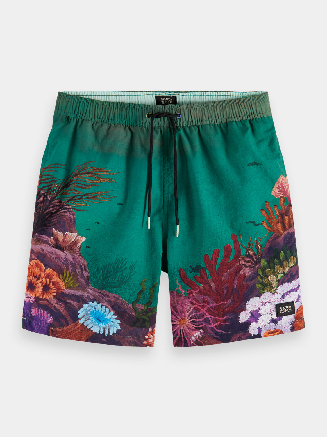 Placement print mid-length swimshorts - Scotch & Soda AU