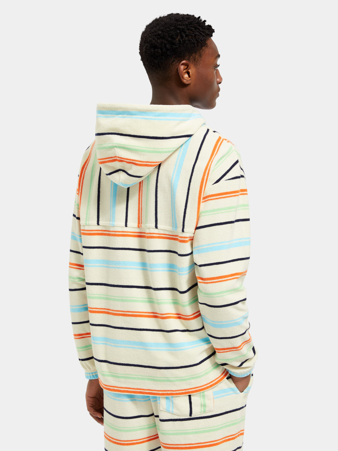 Towelling striped hoodie - Scotch & Soda AU