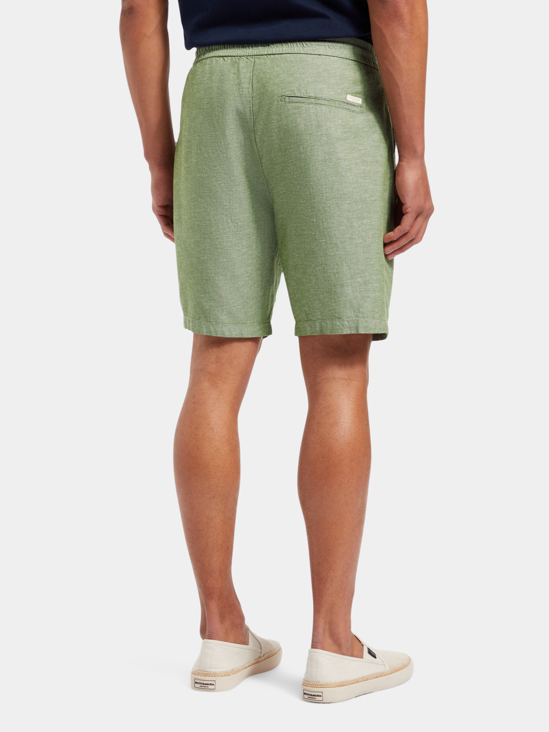 Fave cotton-linen twill shorts - Scotch & Soda AU