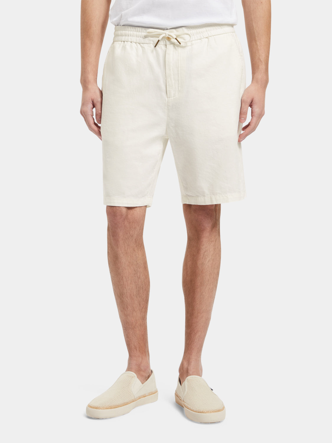 Fave cotton-linen shorts